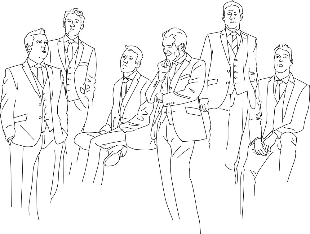 Band line drawing