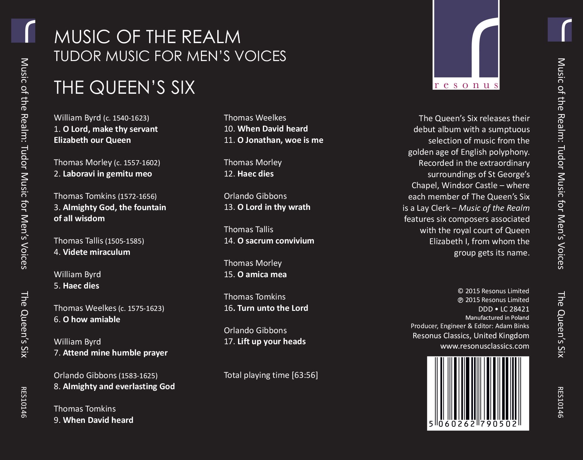Music Of The Realm album back